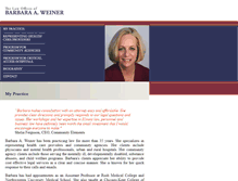 Tablet Screenshot of barbaraweiner.com
